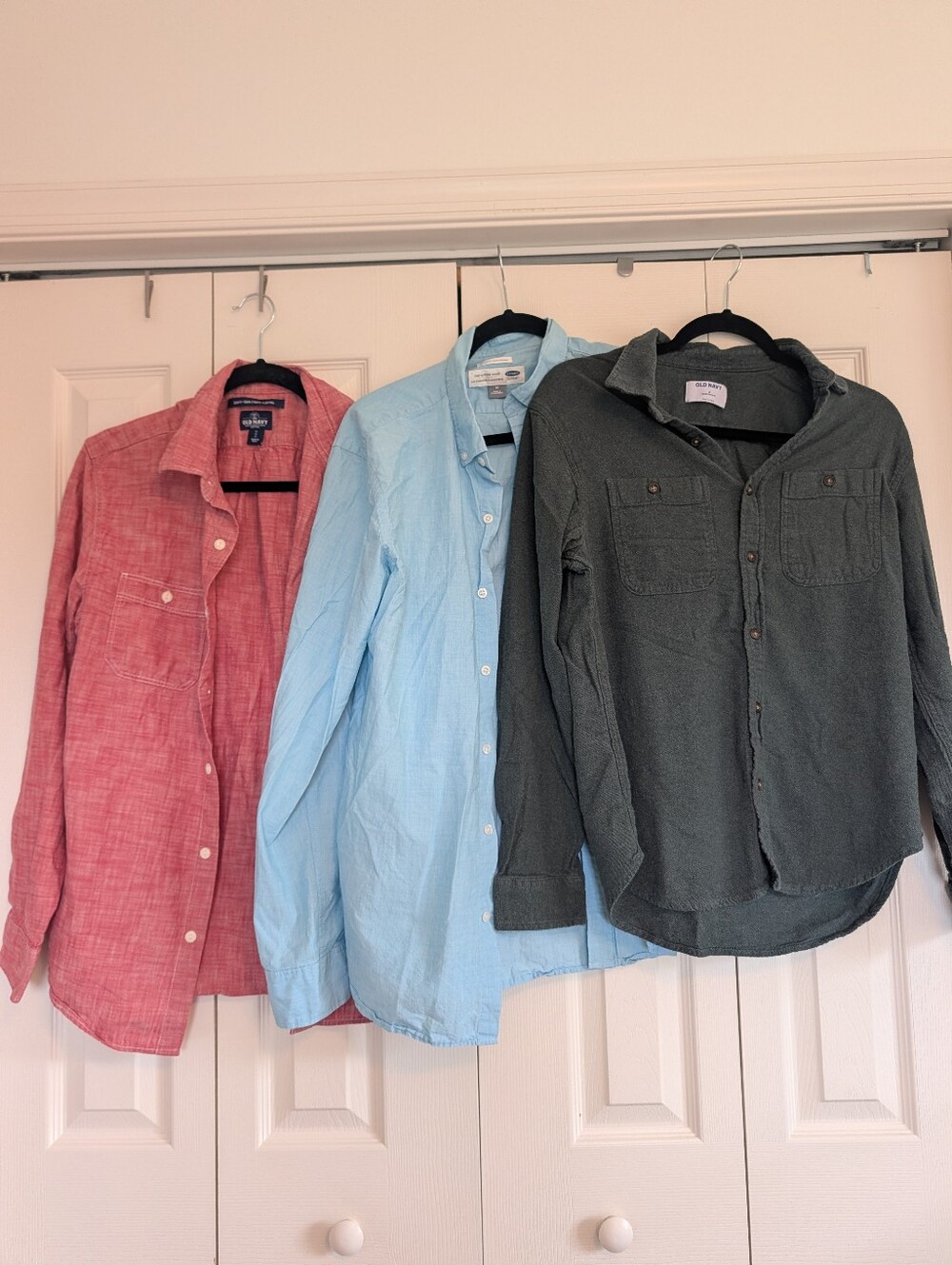 3/$24 Bundle of Men’s Casual Button-Up Collared Dress Shirts | Old Navy | Size M